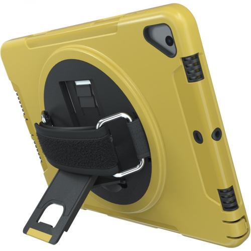 CTA Digital: Protective Case With Build In 360? Rotatable Grip Kickstand For IPad 7th & 8th Gen 10.2?, IPad Air 3 & IPad Pro 10.5?, Yellow Top/500