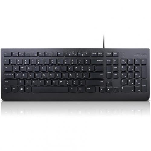 Lenovo Essential Wired Keyboard (Black)   US English 103P Top/500