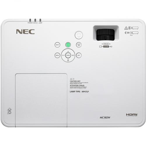 NEC Display NP MC423W LCD Projector   16:10   Ceiling Mountable   White Top/500