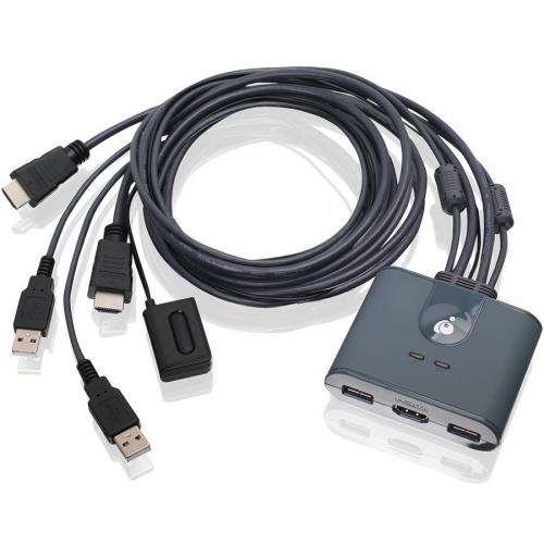 IOGEAR 2 Port Full HD KVM Switch With HDMI And USB Connections Top/500