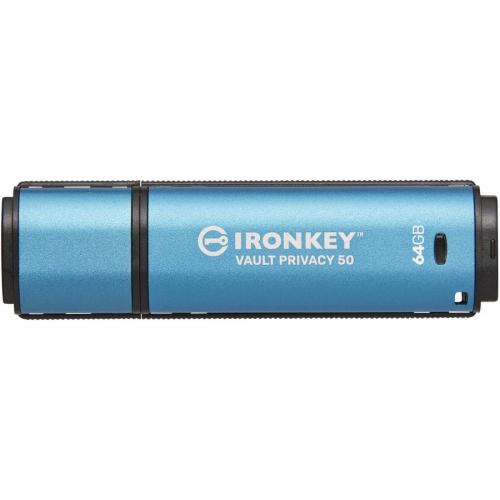 IronKey Vault Privacy 50 Series 64GB USB 3.2 (Gen 1) Type A Flash Drive Top/500
