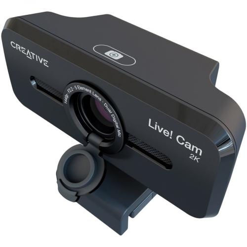 Creative Live! Cam Sync V3 2K QHD USB Webcam With 4X Digital Zoom (4 Zoom Modes From Wide Angle To Narrow Portrait View), Privacy Lens, 2 Mics, For PC And Mac Top/500