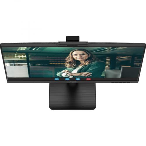 AOC Q27P3CW 27" Class Webcam WQHD LCD Monitor   16:9   Textured Black Top/500