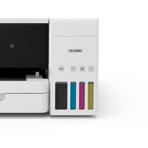 Epson WorkForce ST C4100 Wireless Inkjet Multifunction Printer   Color Zoom-Closeup/500