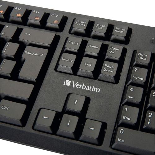 Verbatim Wired Keyboard And Mouse Zoom-Closeup/500