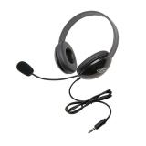 Califone Stereo Black Headphones With 3.5mm Jack for Kids