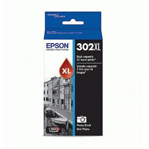 EPSON 302 Claria Premium Ink High Capacity Photo Black Cartridge (T302XL120-S) Works with Expression Premium XP-6000, XP-6100