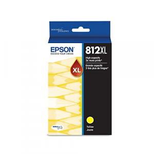 Epson 812 DURABrite Ultra Ink High Capacity Yellow Cartridge (T812XL420-S) Works with Workforce Pro WF-7310, WF-7820, WF-7840, Workforce EC-C7000