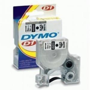 DYMO Standard D1 Labeling Tape for LabelManager Label Makers, 1/2" W x 23' L, Black Print on White Tape, 1 Cartridge (45113)
