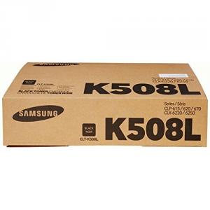 Samsung CLT-K508L Toner Cartridge Black, High Yield for CLP-615, 620, 670; CLX-6220, 6250