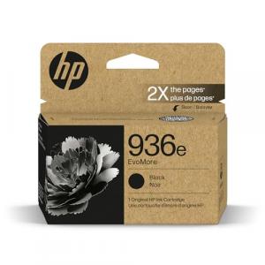 HP 936e Black EvoMore Ink Cartridge | Works OfficeJet 9120 Series, OfficeJet Pro 9100 Series, OfficeJet Pro Wide Format 9700 Series | Carbon Neutral | 4S6V6LN
