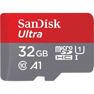 SanDisk 32GB Ultra microSDHC UHS-I Memory Card with Adapter