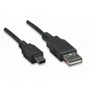 Manhattan Hi-Speed USB 2.0 A Male to Mini-B Male Device Cable, 6', Black