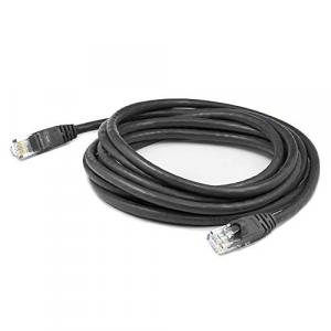 AddOn 1ft RJ-45 (Male) to RJ-45 (Male) Straight Black Cat6 UTP PVC Copper Patch Cable