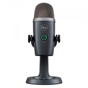 Blue Yeti Nano Premium USB Microphone for PC, Mac, Gaming, Recording, Streaming, Podcasting, Condenser Mic with Blue VO!CE Effects, Cardioid and Omni, No-Latency Monitoring