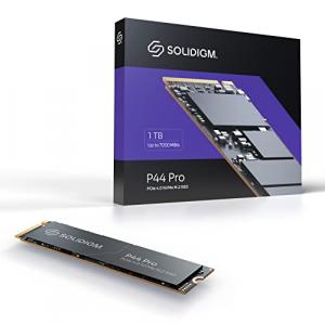 Solidigm??? P44 Pro Series 1TB PCIe GEN 4 NVMe 4.0 x4 M.2 2280 3D NAND Internal Solid State Drive, Read/Write Speed up to 7000MB/s and 6500MB/s, SSDPFKKW010X7X1???
