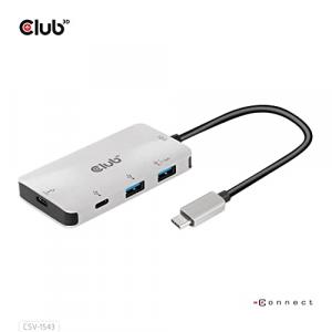 Club 3D USB Type-C PD Charging Hub to 2x Type-C 10G Ports and 2x USB Type-A 10G Ports