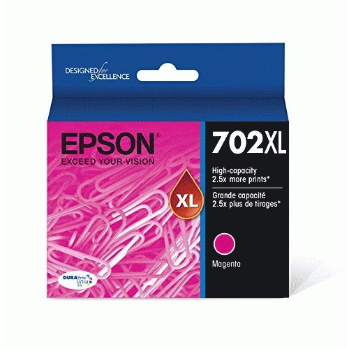 Epson DURABrite Ultra 702XL Original High Yield Inkjet Ink Cartridge - Magenta - 1 Each