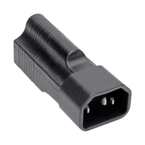 Tripp Lite Power Cord Adapter (NEMA 5-15R to C14 Adapter), 10A, 125V, Black (P002-000)