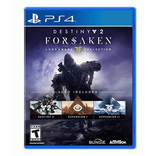 Destiny 2 Forsaken Legendary Collection PS4  -  PlayStation 4 - Four story experiences. - Eight worlds to explore. - Thousands of rewards to discover. - One Legendary Collection. - Action/Role-playing/First Person Shooter - ESRP Rated T