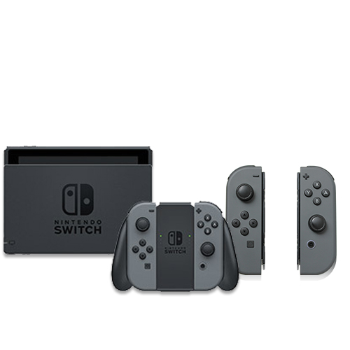 Nintendo Switch with Gray Joy-Con & Extra Nintendo Joy-Con (L/R)-Gray