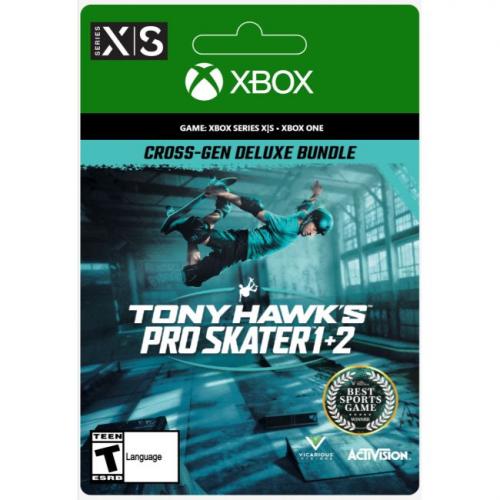 Tony Hawk's Pro Skater 1 + 2 Cross-Gen Deluxe Bundle (Digital Download) - For Xbox One, Xbox Series S, Xbox Series X - Sports - Rated T