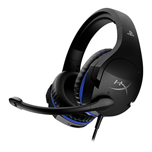 HyperX Cloud Stinger Gaming Headset PS5-PS4 - Official PlayStation licensed headset - Lightweight with 90-degree rotating ear cups - HyperX Signature comfort and durability - Swivel-to-mute noise-cancelling mic