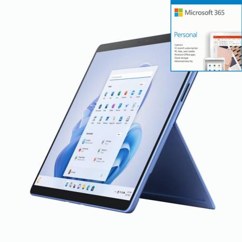 Microsoft Surface Pro 9 13" Tablet Intel Core i5-1235U 8GB RAM 256GB SSD Sapphire + Microsoft 365 Bundle