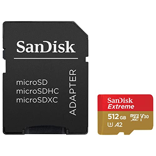 SanDisk Extreme 512 GB Class 3/UHS-I (U3) V30 microSDXC