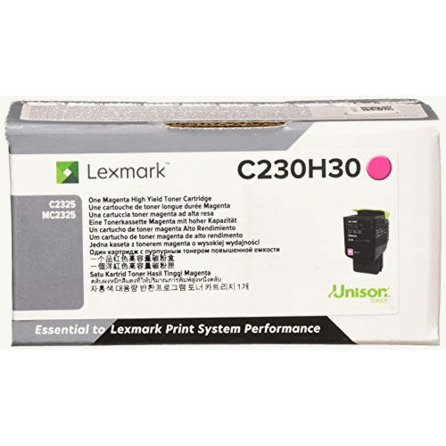 Lexmark C230H30 Magenta High Yield Cartridge Toner, Grey