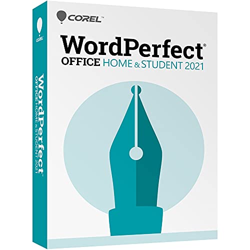Corel WordPerfect Office Home & Student 2021 - PC Disc - Office Suite of Word Processor - Office Suite of Spreadsheets - Office Suite of Presentation Software