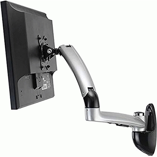 Ergotech Freedom Wall Mount for Monitor - Silver, Black - TAA Compliant