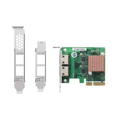 QNAP QXG-2G2T-I225 - Network adapter - PCIe 2.0 x2 low profile - 2.5GBase-T x 2 - for QNAP QGD-1600, TS-1232, 1253, 251, 253, 432, 453, 653, 832, 853